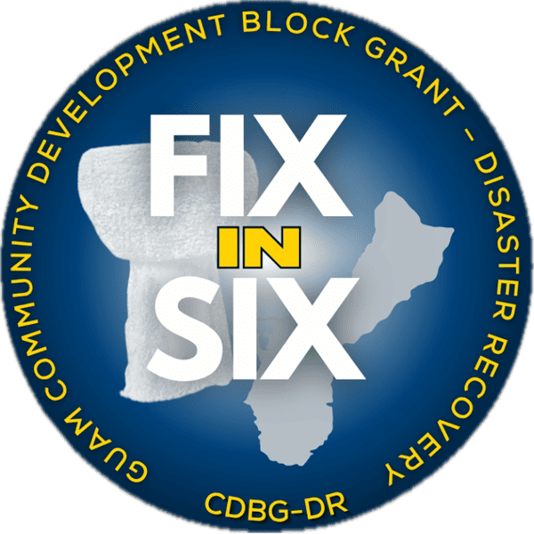 Fix in Six — CDBG-DR official logo