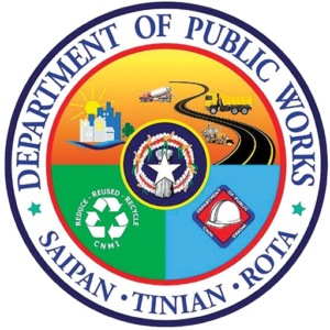 CNMI Department of Public Works Announcements official logo